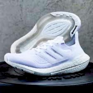 BNIB Adidas Ultraboost 21 all white M8 W9